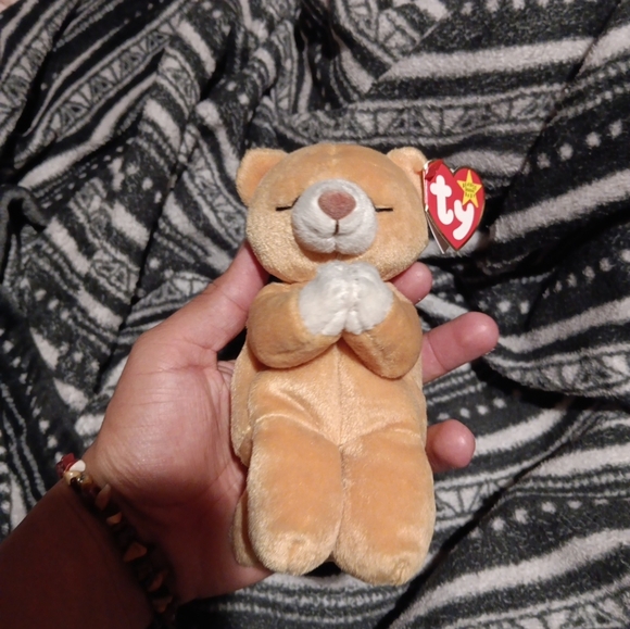 RARE retired 1999 Ty 4213 Hope Beanie Baby with all errors MINT CONDITION NEw - Picture 2 of 7